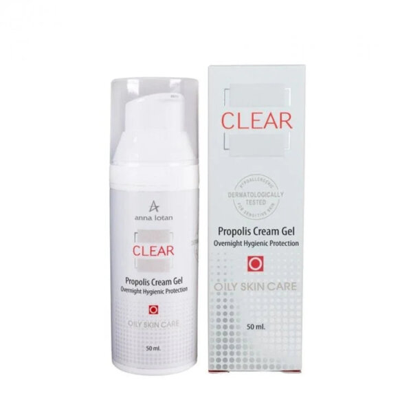 AnnaLotanClearPropolisCreamGel50ml-750×750.jpg אנה לוטן קרם פרופוליס קליר ג'ל הגנה היגיינית לילה 50 מ"ל